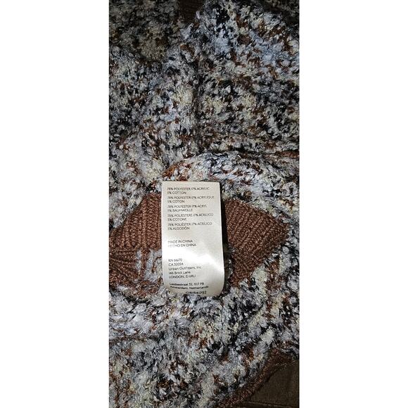 New FREE PEOPLE Chalet Mini Sweater Skirt Set $228 MEDIUM Brown - Picture 3 of 4